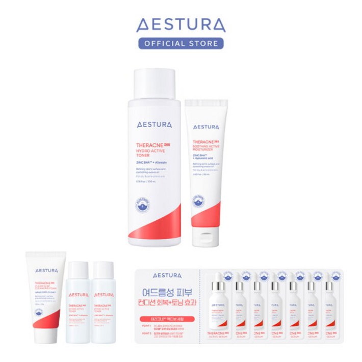 에스트라 테라크네365 수딩 액티브 모이스처 라이저 60ml  하이드로 액티브 토너 200ml