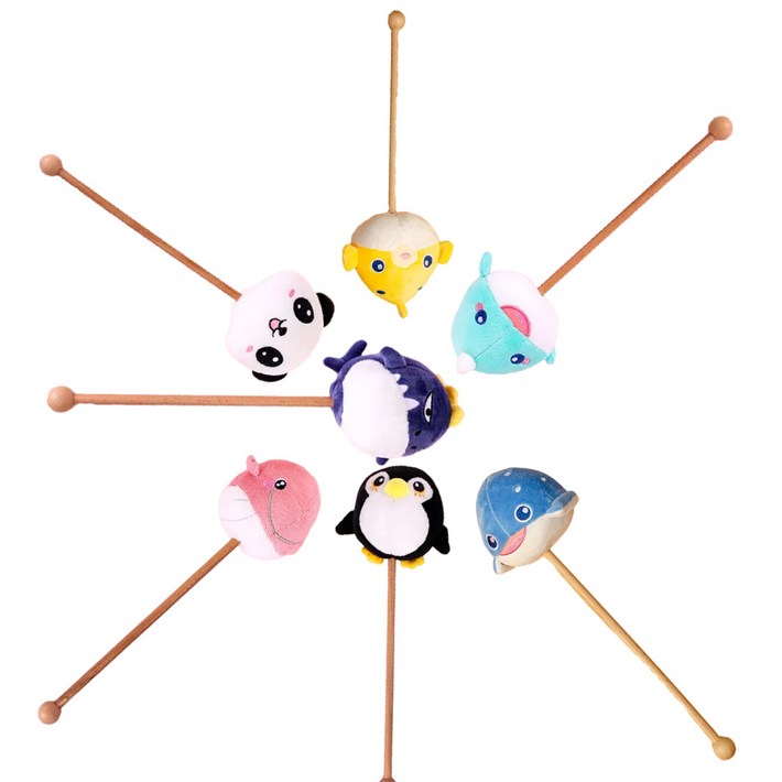 동물 인형 안마봉 4개입 폭신 동물 캐릭터 마사지봉, 4개, 랜덤 발송