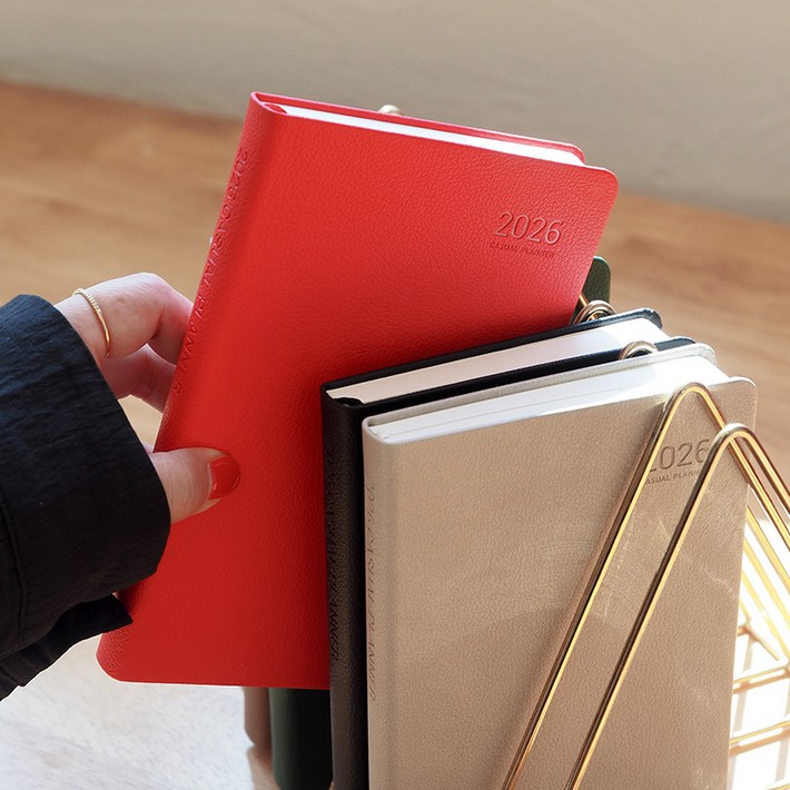 프랭클린플래너 26년 캐주얼 다이어리 2D1P 32절 LOGROG 2026, 내추럴브라운