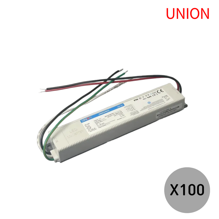 유니온 방수 SMPS 24V 60W LED안정기 컨버터 전원공급기 아답터, 100개