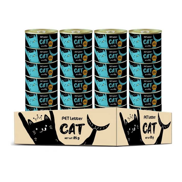 펫레터 참치타우린 85g x 24개입 고양이 캔, 참치타우린 펫레터 참치타우린 85g x 24개입 고양이 캔, 참치타우린
