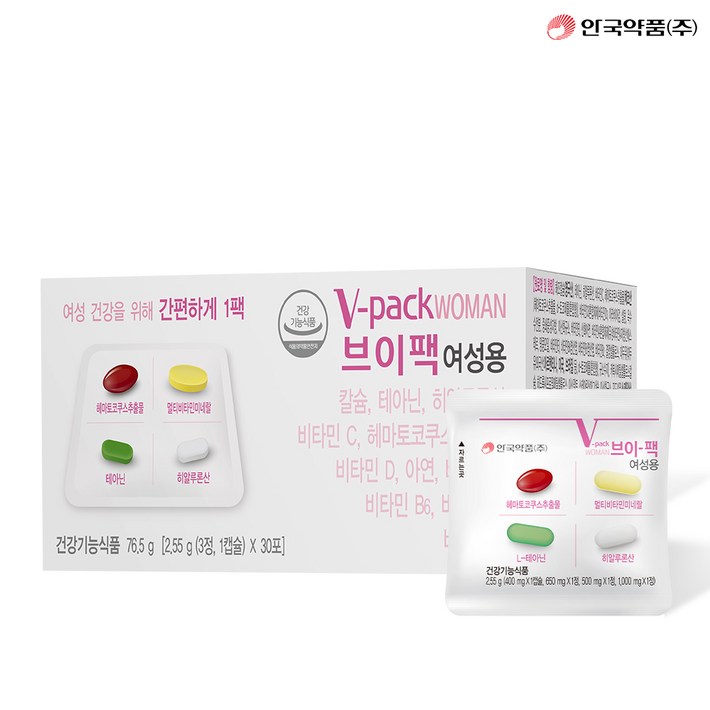 안국약품 브이 팩 여성용 30p, 30회분, 3개 안국약품 브이 팩 여성용 30p, 30회분, 3개