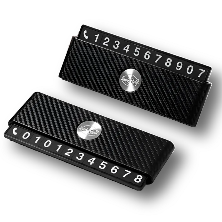 럭키로드 듀얼 슬라이드 주차 번호판