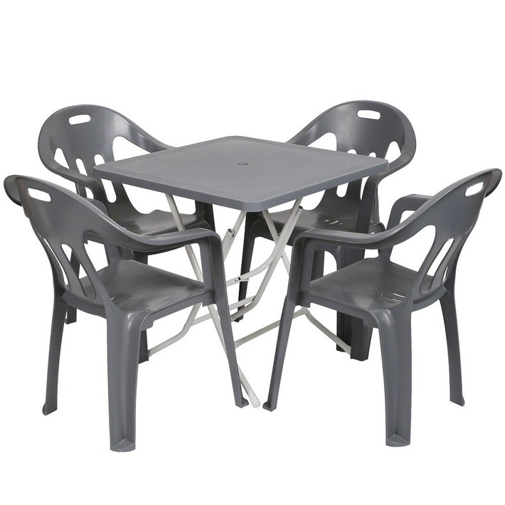 지오리빙 플라스틱 테이블 의자 세트