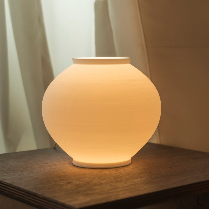 로피어스 달항아리 조명 대 20cm  LED 무드등 스탠드 수면등 취침등 수유등  개업, 집들이, 외국인, 전통, 감성