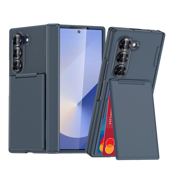 테크비 갤럭시 Z 폴드 6 7 오토 힌지 가드 카드 수납형 케이스