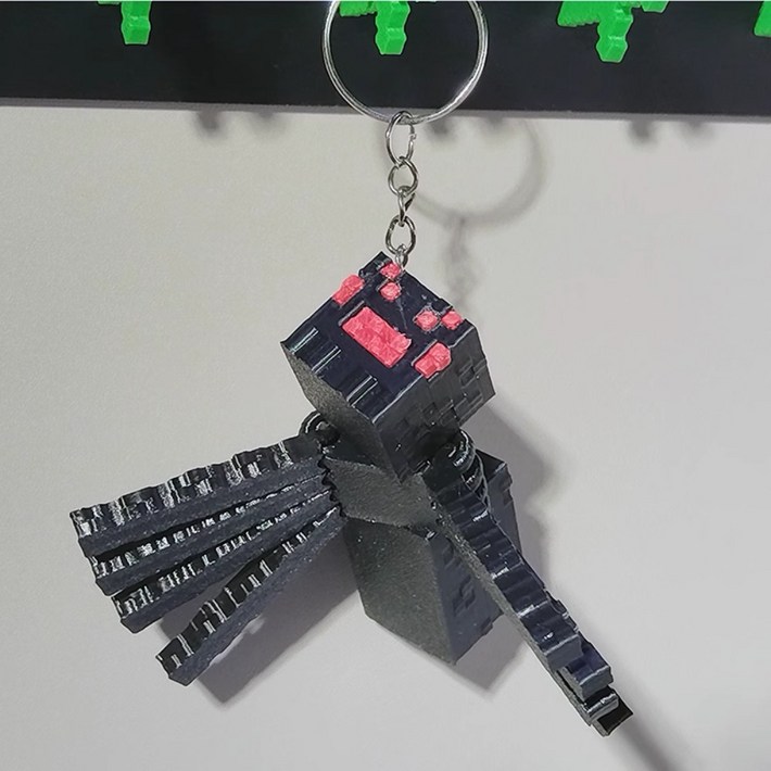 마인크래프트 키링 관절 피규어 3d 프린팅