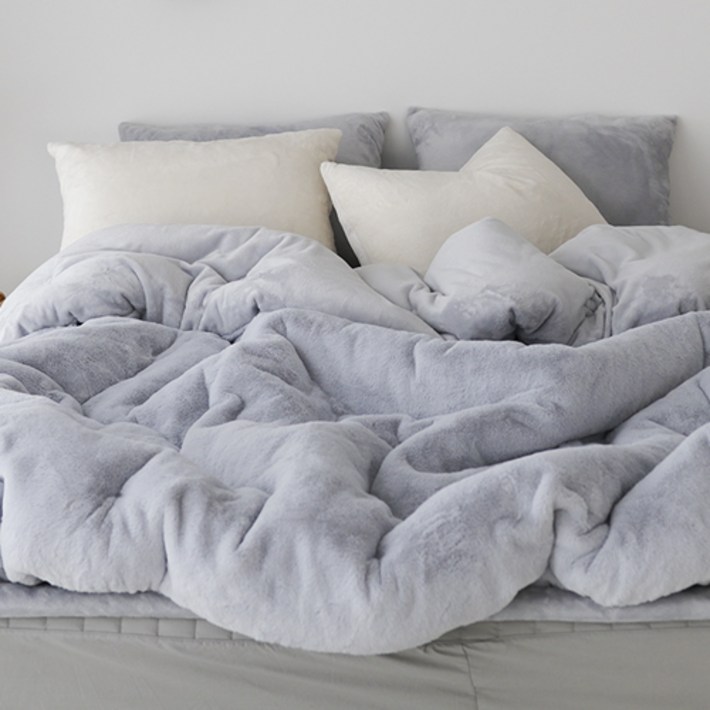 베이직톤 국내산 노스베어 극세사 이불세트 프리미엄 라셀 10mm 겨울이불