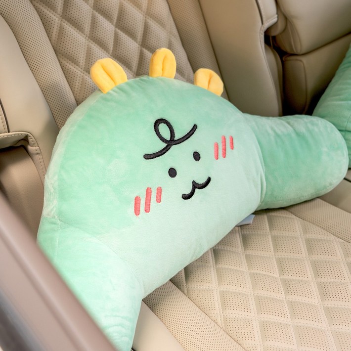 니니즈 죠르디 어부바 차량용 등쿠션 등받이 허리쿠션, 죠르디, 1개 니니즈 죠르디 어부바 차량용 등쿠션 등받이 허리쿠션, 죠르디, 1개