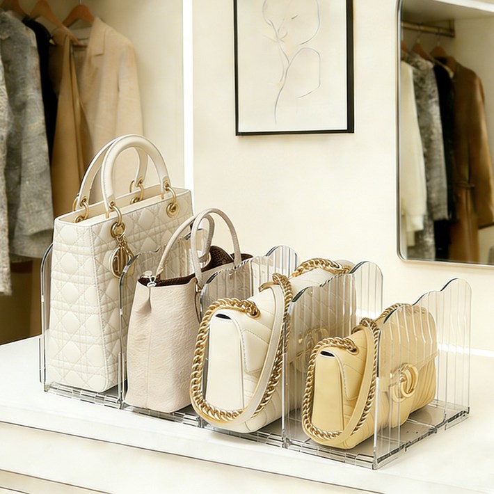 피노블릭 가방 정리대 폭 조절 가능 핸드백 보관함 수납장