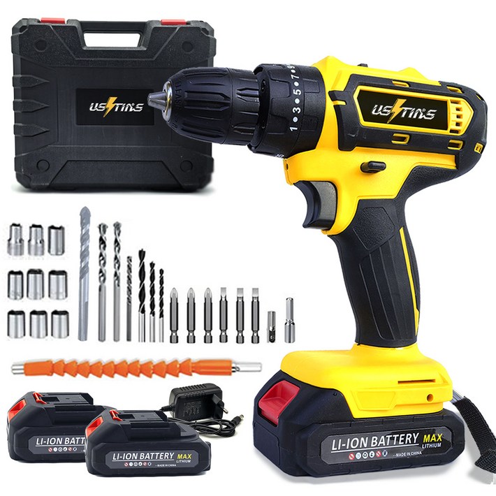 우스틴스 20V 리튬이온 충전 햄머 전동드릴세트 TCR300, 본품  배터리2개이상, 1세트