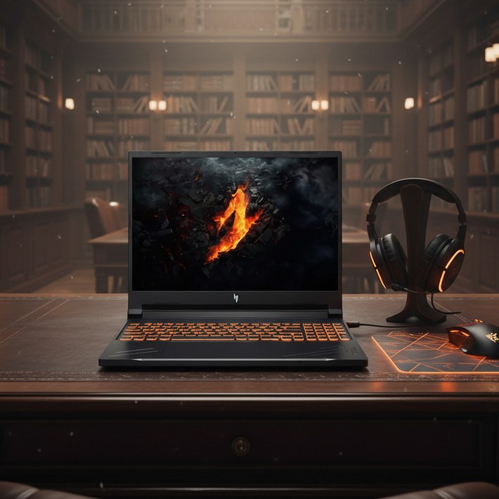 에이서 2025 니트로 V 16S AI 라이젠7 지포스 RTX 5060, ANV16S41R7TF, WIN11 Home, 32GB, 512GB, Black