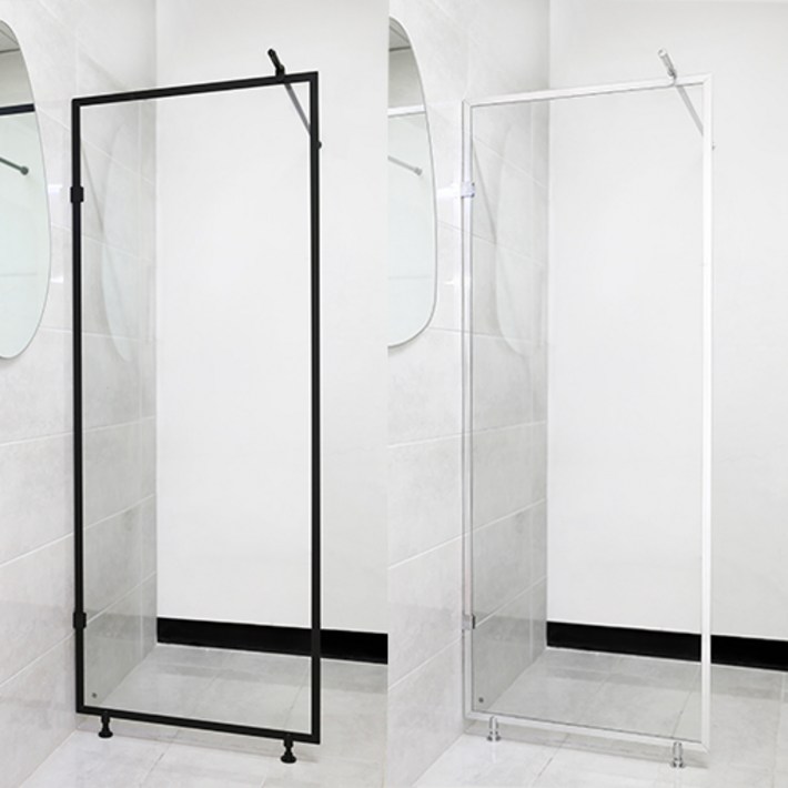 미러메이드 욕실 화장실 샤워 파티션 부스 강화 유리 셀프 욕실칸막이