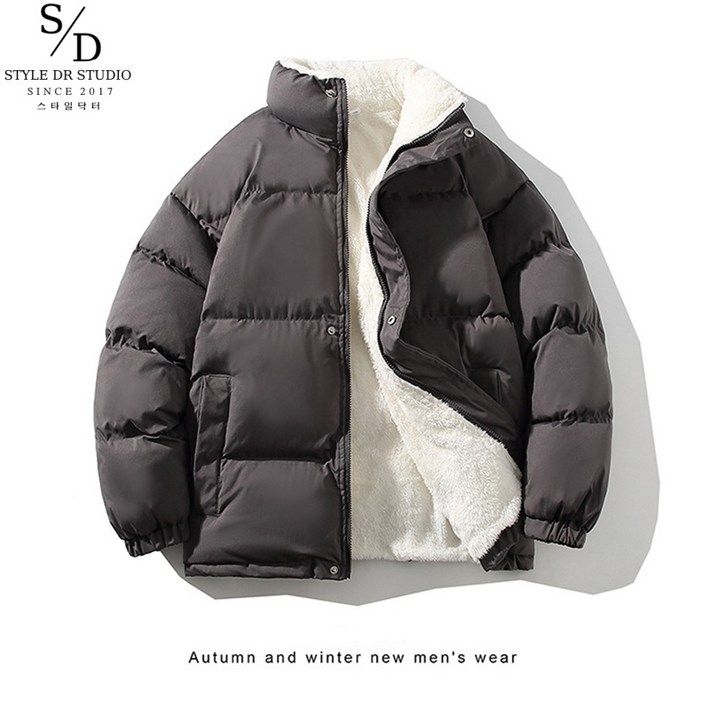 스타일닥터 남자 숏패딩 겨울 패딩 기모 솜옷 보온 방한복 넉넉한 패딩 빅사이즈 패딩 패션 아우터
