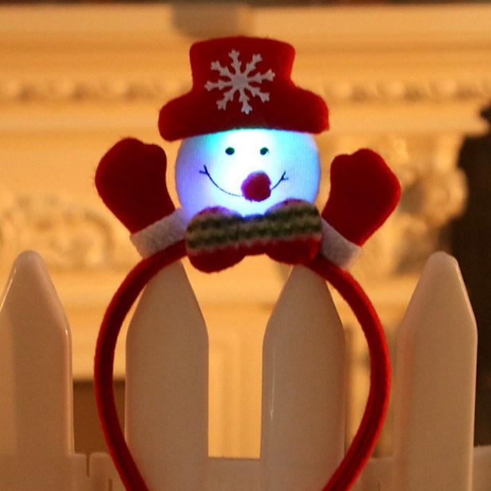 당일발송 반짝반짝 크리스마트 파티 머리띠 루돌프 머리띠 발광 머리띠 크리스마스 선물용 홈파티 선물단체선물