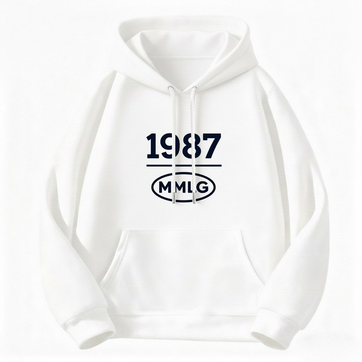 FONOW 후드티 1987 오버핏 남녀공용 로고 봄가을 레터링 봄가을