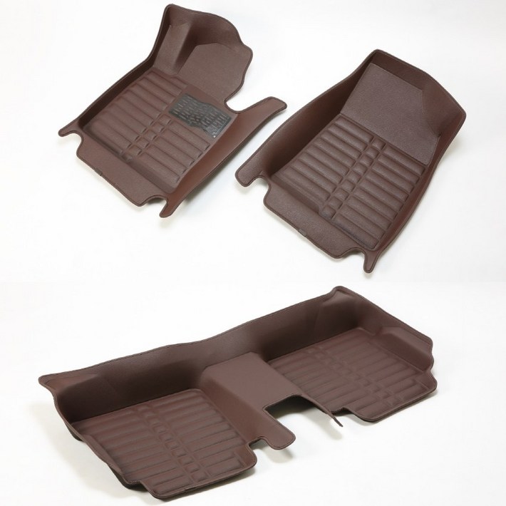 몬스터매트 5D매트 가죽코일카매트 브라운, 현대 더뉴 그랜저 1922