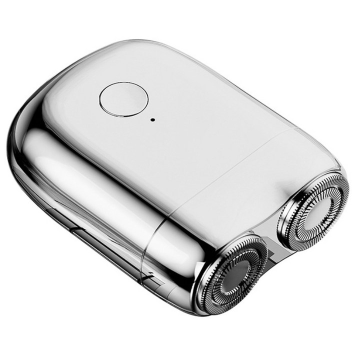 바다 휴개용 미니 면도기 방수 무선면도기 USBC 타입충전 휴대용 남편 선물 남친 선물, 실버