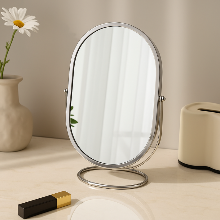 360도 회전 탁상 화장 인테리어 고화질 거울