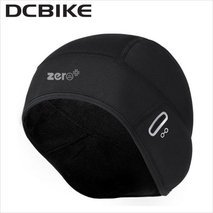 ZERO 제로플러스 기모 방한모 러닝 자전거 등산 방한모자 방풍 겨울모자, 검정, 1개