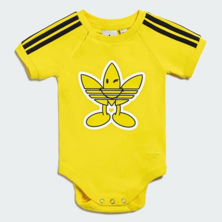 아디다스 키즈 신생아 셋업 상하복 상하의세트 유아 오리지널스 x 스마일리 월드 3S 바디수트 Infants Originals