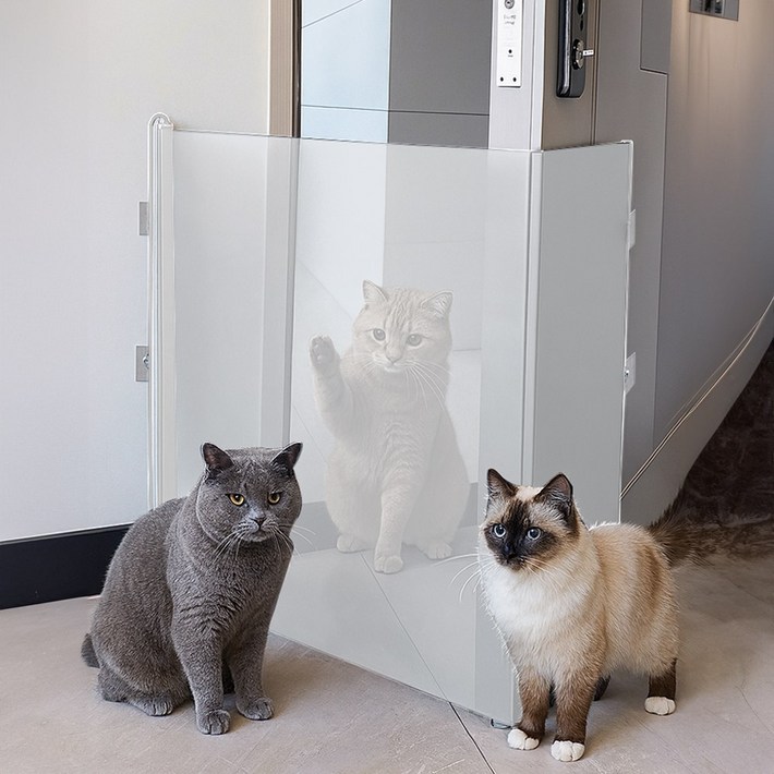 노블민트 슬라이딩 안전문 강아지 반려동물 고양이 메쉬 펜스 울타리