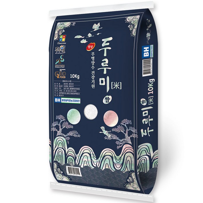 두루웰 두루미쌀  2025년산 햅쌀  출고당일도정  철원 봉학영농조합 , 10kg, 1개, 상등급