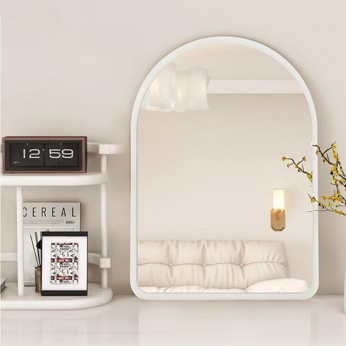 화장대 거울 모던 스탠드 벽걸이 아치형 탁상거울 메이크업거울 원목 우드