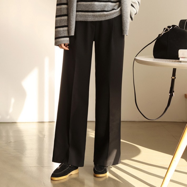 써니11 SXLSUNNY11 핀턱 슬랙스 기모