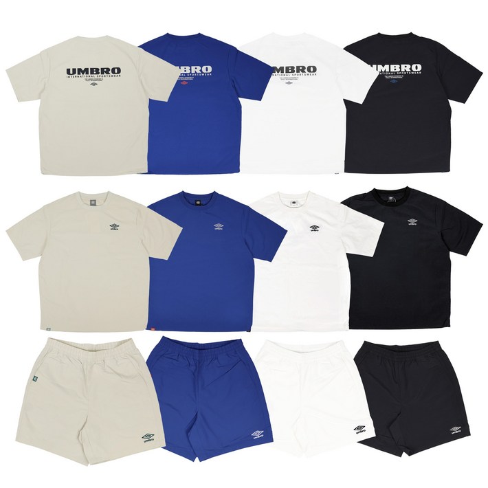 백화점 정품 엄브로 25SS 신상 남녀공용 기능성 냉감 클래식 우븐 피스테 반팔 티셔츠 4종 택1  스포츠양말