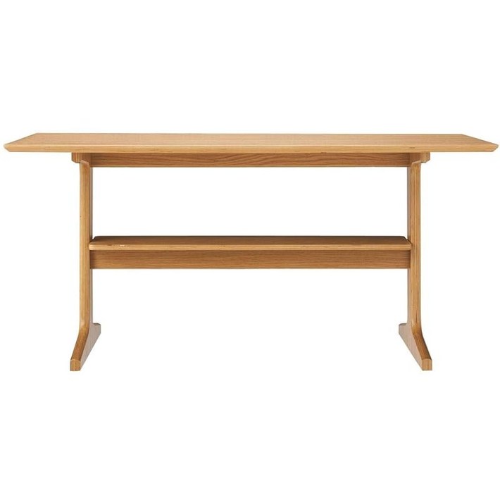 무인 양품 리빙에서도 다이닝에서도 사용할 테이블·2·오크재 폭 130×안길이 65×높이 60 cm 82598421