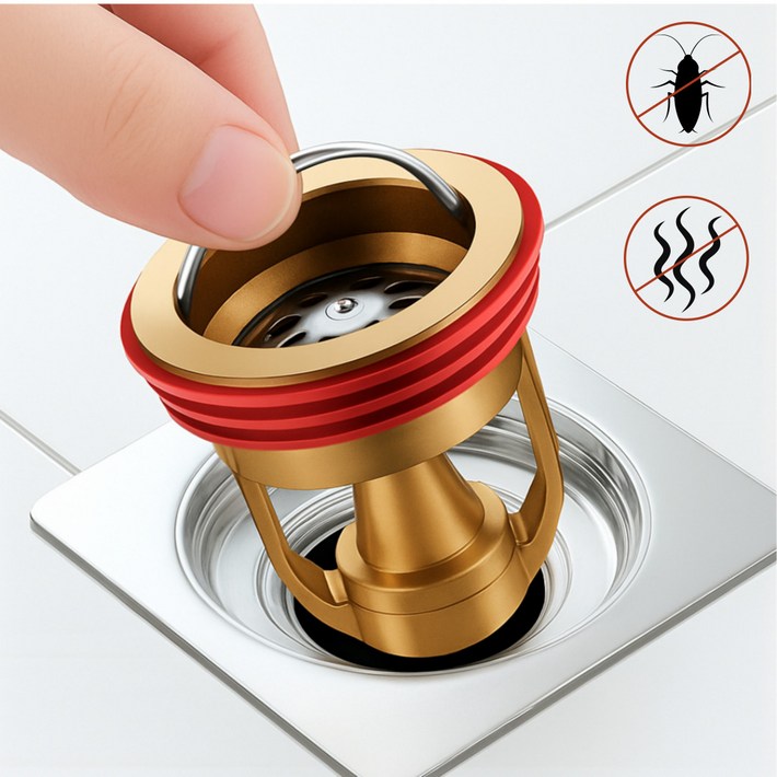 하루잡화 화장실 세탁실 하수구 냄새 차단 배수구 트랩