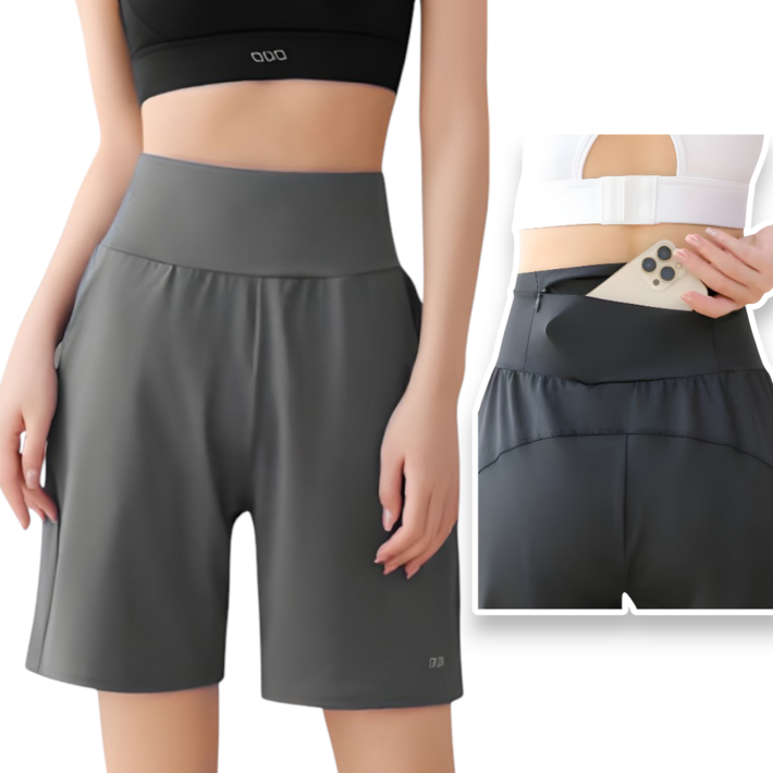 에이프릴랩스 폰 지퍼 포켓 트레이닝 반바지 러닝벨트 일체형