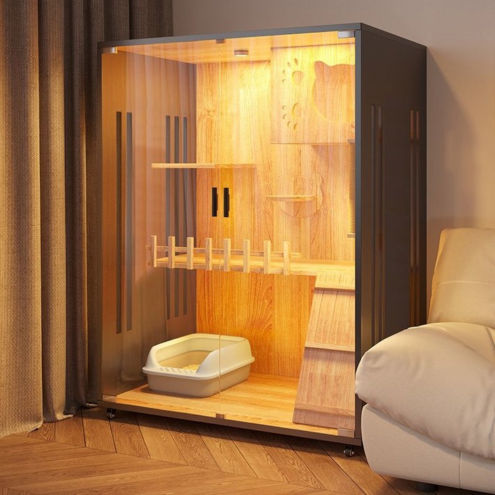 고양이 호텔장 고급 빌라 실내 격리장 케이지 캣빌라