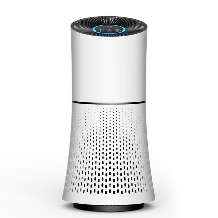 LifeSync 타워형 공기청정기 올라운드 360도 순환청정 고양이털 제거 가정용 탈취 공기정화기, 화이트, D01