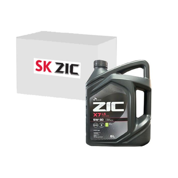 SK엔무브 지크 X7 LS 5W30 1박스 디젤엔진DPF, C2C3, 6L x 3개, 3개, 5w30