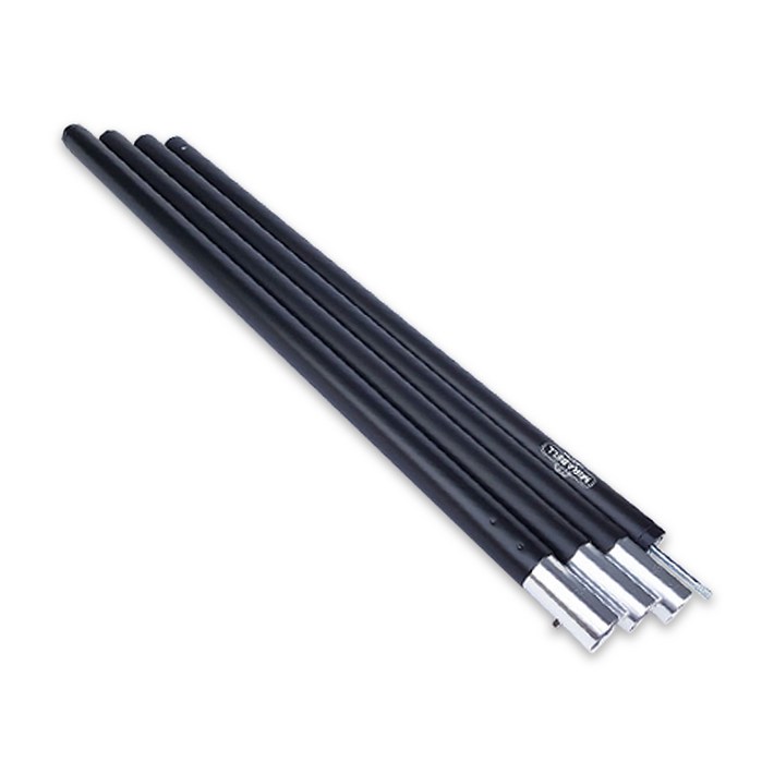 그늘애 차광막 추가구성품 확장연결볼트 로프 지지대 스토퍼 단조팩 카라비너 망치 케이블타이, 4단 분리형 지지대 240cm 블랙