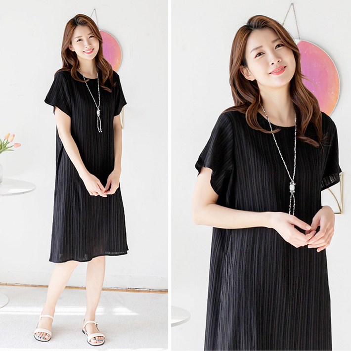 고급스러운 플리츠 원피스 4color FREE빅사이즈