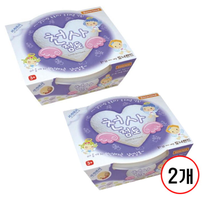 천사점토 70g 벌크도너랜드, 백색, 2개