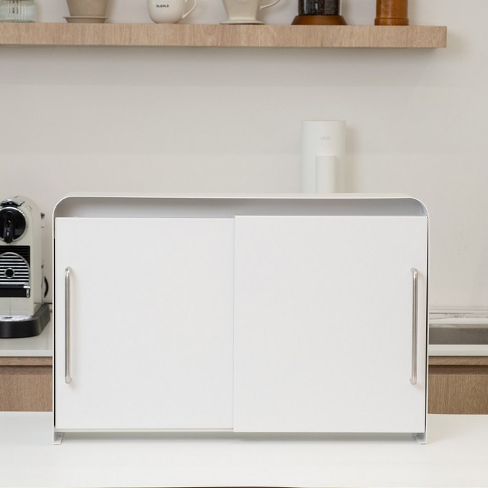 마치 슬라이딩 철제 수납장 조미료 양념통 선반