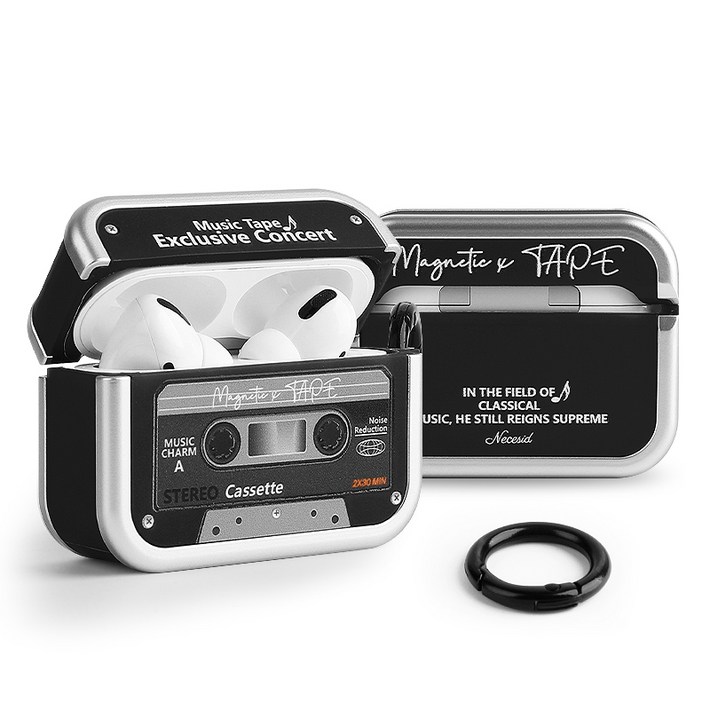 네쎄시드 카세트테이프 에어팟케이스 레트로 클래식