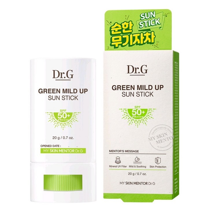 닥터지 그린 마일드 업 선스틱 SPF50 PA, 20g, 1개 닥터지 그린 마일드 업 선스틱 SPF50 PA, 20g, 1개