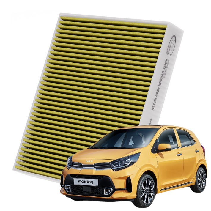 기아 모닝 전차종 자동차 에어컨 히터 필터 초미세먼지 차단 활성탄 필터, 1개, 올뉴 모닝 11년15년에어컨필터 A06
