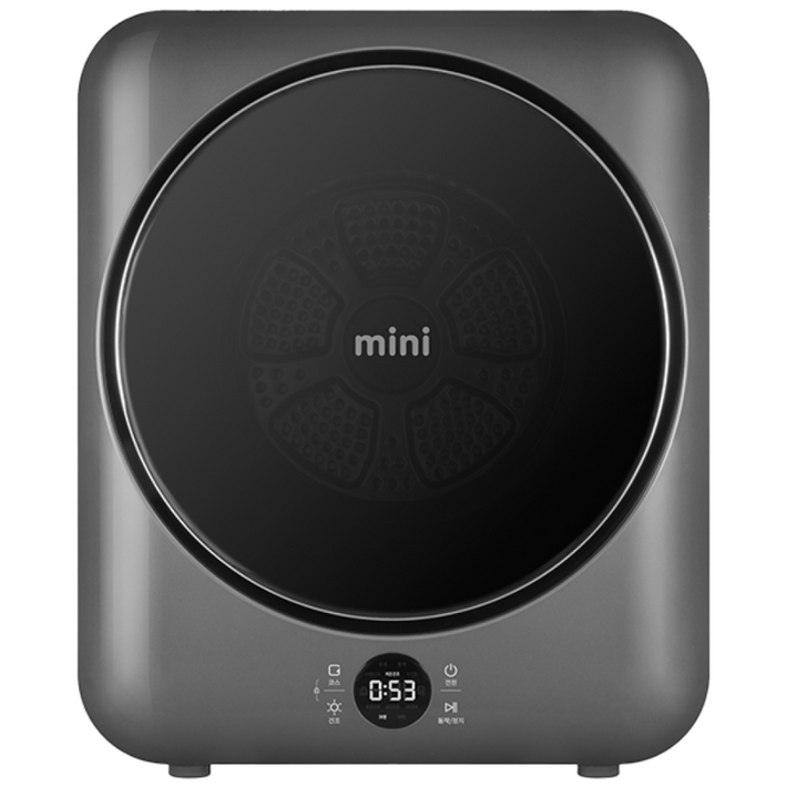 공식판매처 위니아 mini 미니건조기 3kg 터치 실버 UV 반영구필터 아기옷 WWR03SGDVA, WWR03SGDVA, 실버