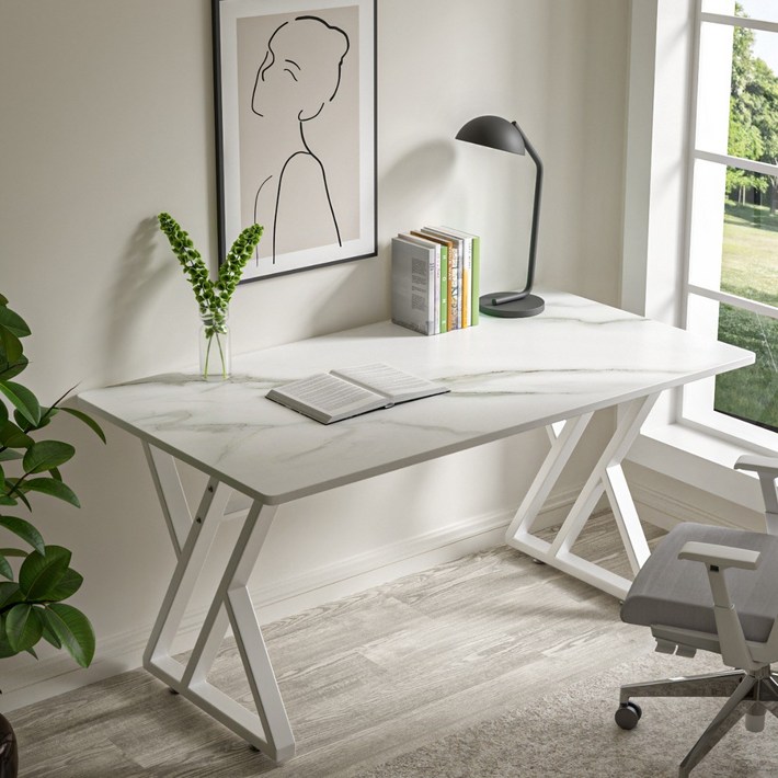 cprosis 럭셔리 천연 대리석 테이블 거실 식탁 고급 테이블 1000120014001600600, 화이트 테이블화이트 선반