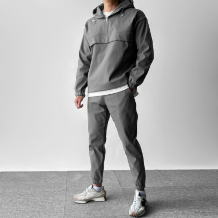 융기모M4XL 후드 아노락 남자 남성 겨울 본딩 조거 트레이닝 세트 빅사이즈