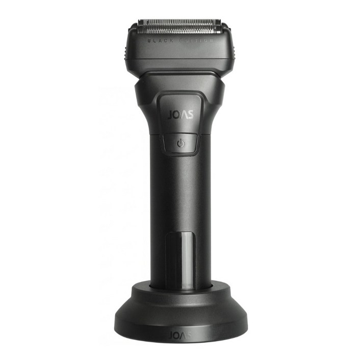 조아스 프리미엄 듀얼 에칭날 전기면도기 생활방수 전동면도기, 블랙, JS7200