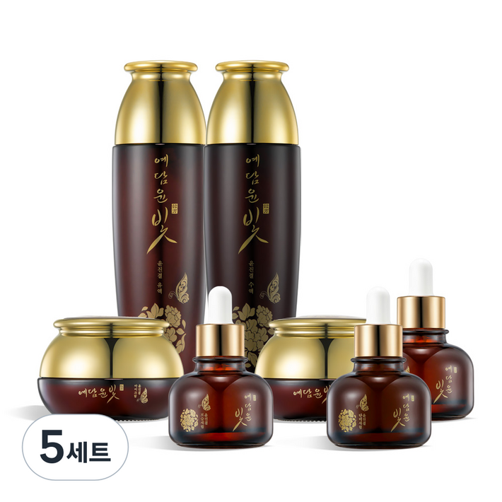 예담윤빛 윤진결 여성 스킨케어 7종 세트, 5세트