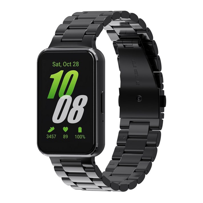 칸탐 갤럭시 핏3 메탈 스트랩, 블랙, 1개