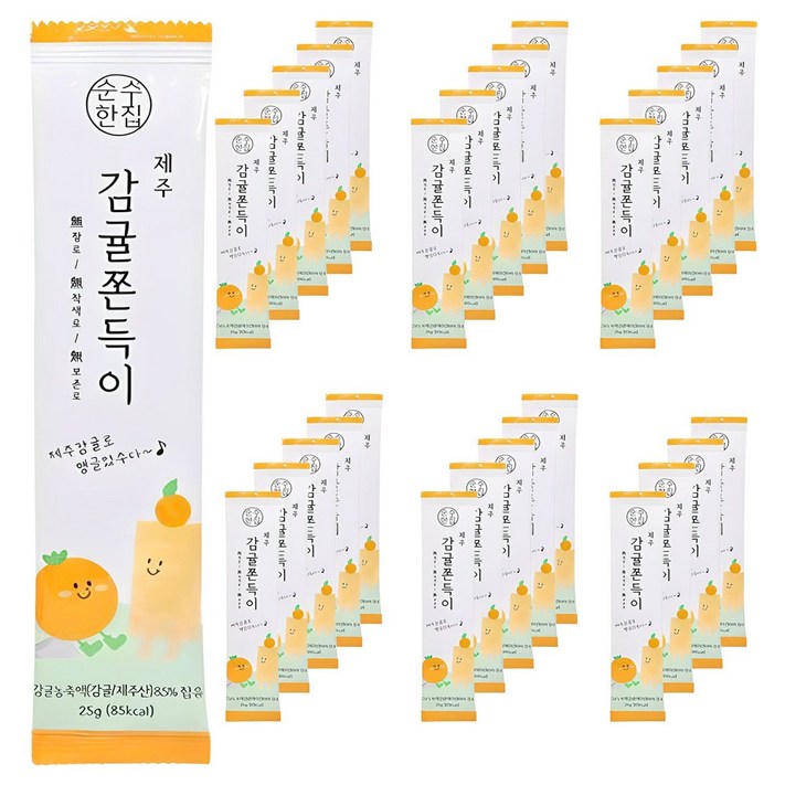 순수한집 제주 감귤 쫀득이, 25g, 30개 순수한집 제주 감귤 쫀득이, 25g, 30개